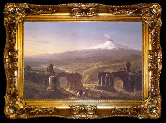 framed  Thomas Cole Mount Etna from Taormina, ta009-2